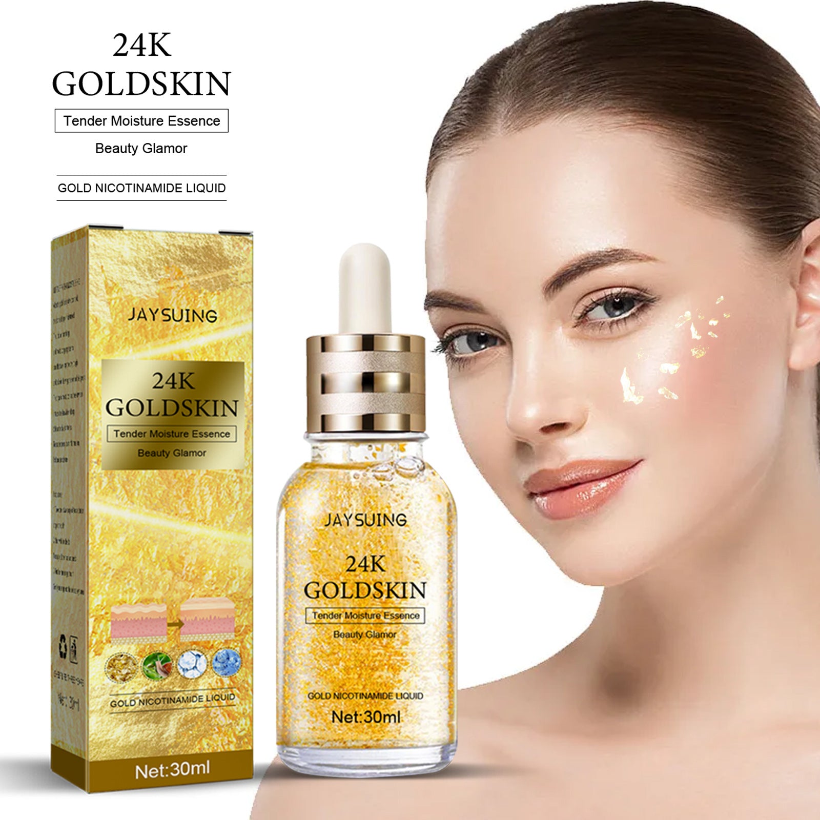 JAYSUING 24K Gold Collagen Protein Lifting Essence (30ml)