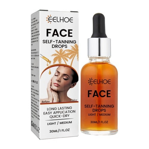 ELHOE Face Self-Tanning Drops (Light/Medium, 30ml)