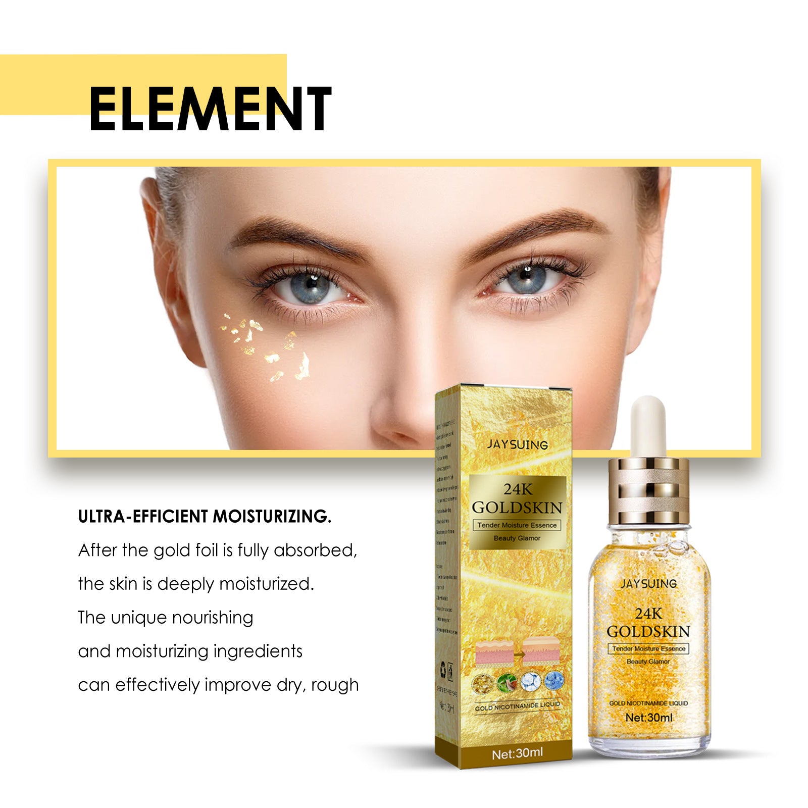 JAYSUING 24K Gold Collagen Protein Lifting Essence (30ml)