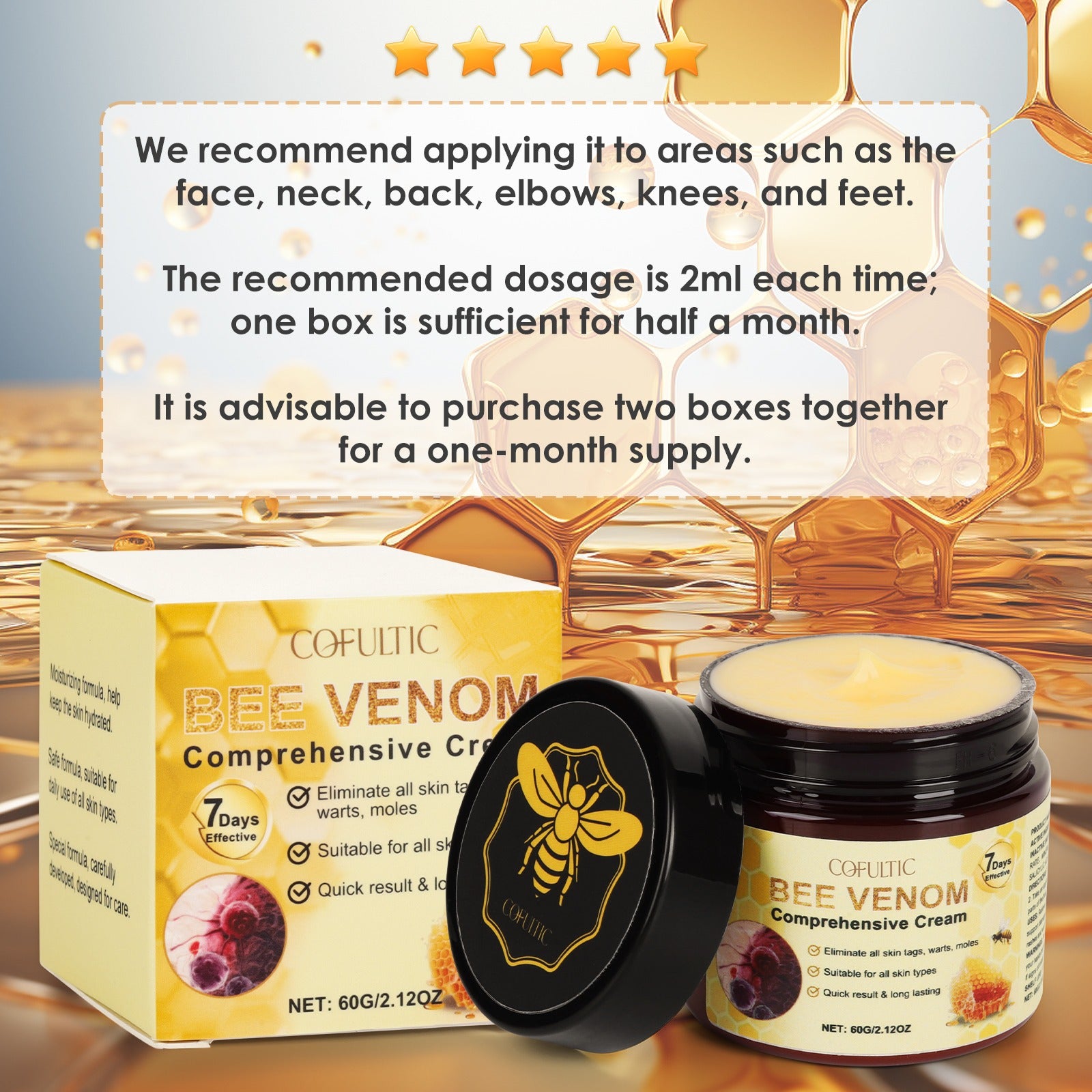 Cofutic Bee Venom Skin Care Cream (60g / 200g)