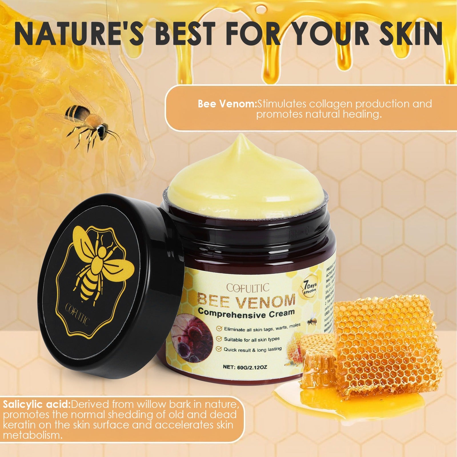Cofutic Bee Venom Skin Care Cream (60g / 200g)
