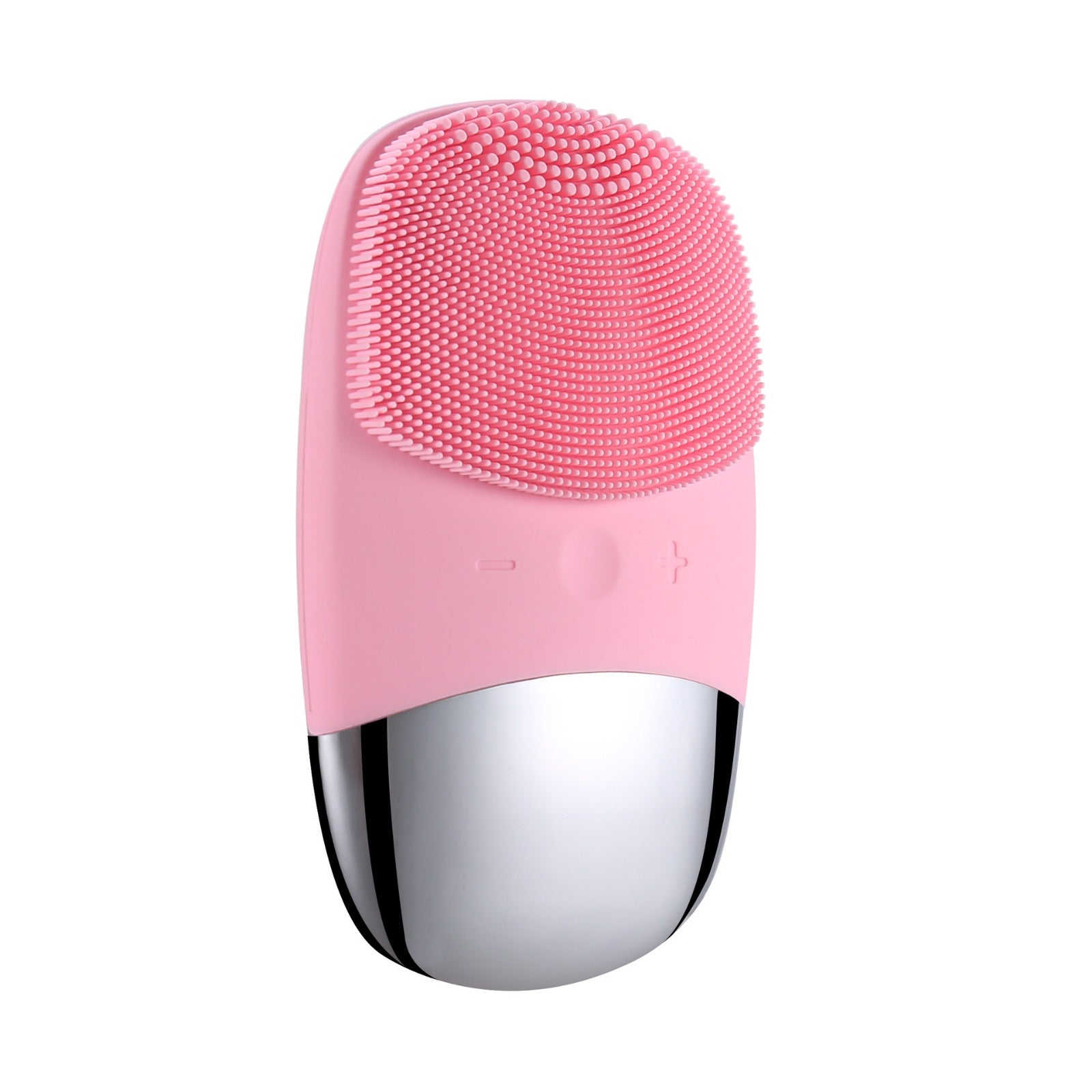 Mini Silicone Electric Face Cleansing Brush (USB, Pink)