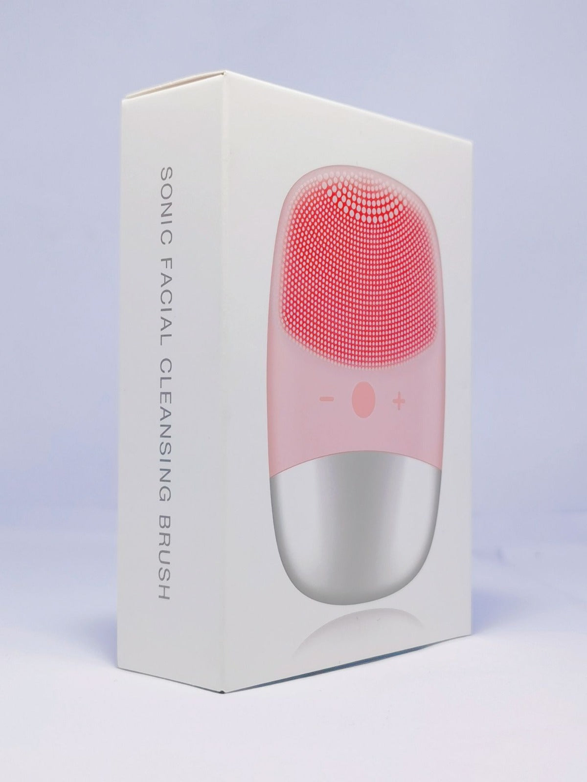 Mini Silicone Electric Face Cleansing Brush (USB, Pink)